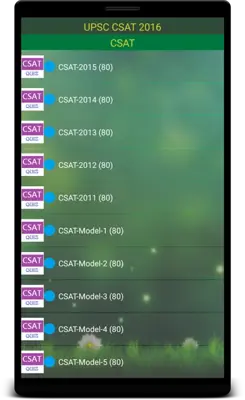 UPSC CSAT 2016 android App screenshot 2
